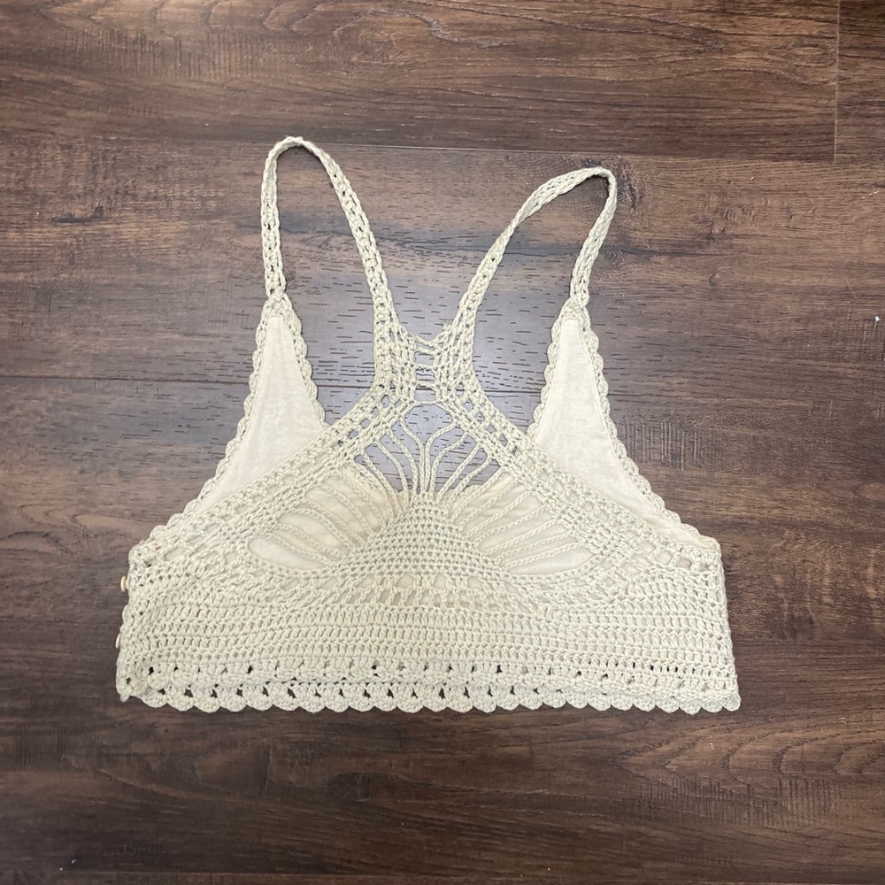 Crochet top cream size L